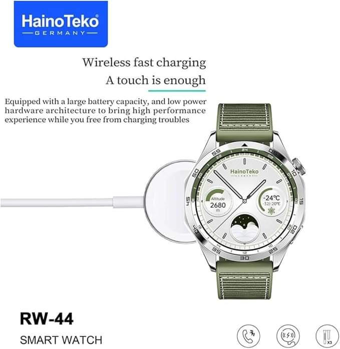 Haino Teko RW-44 (GT4) Smart Watch with 3 Bands with AMOLED HD IPS Screen