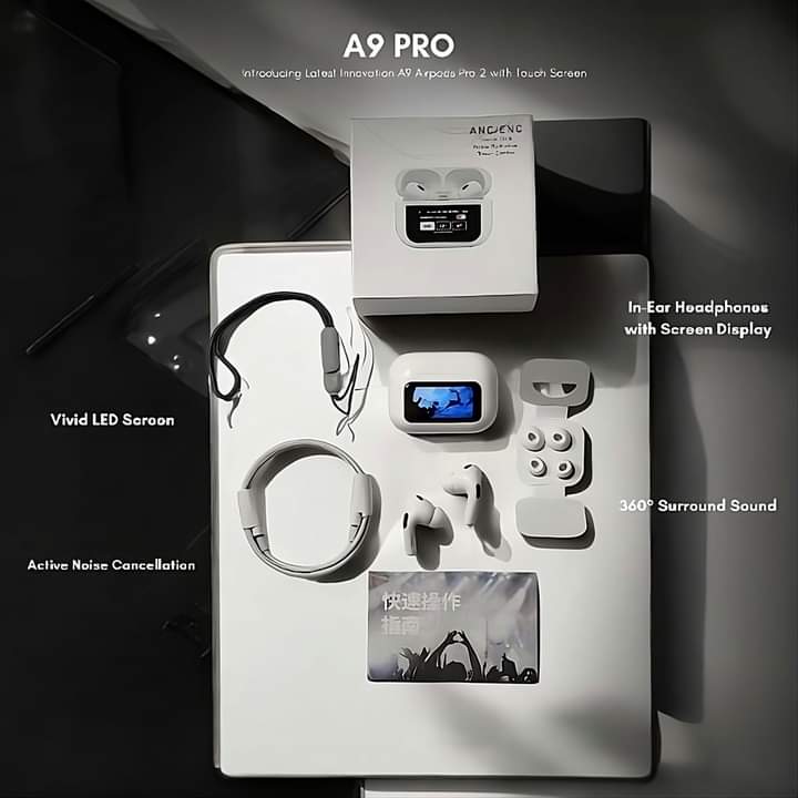 New A9 Airpods Pro With LED Touch Display